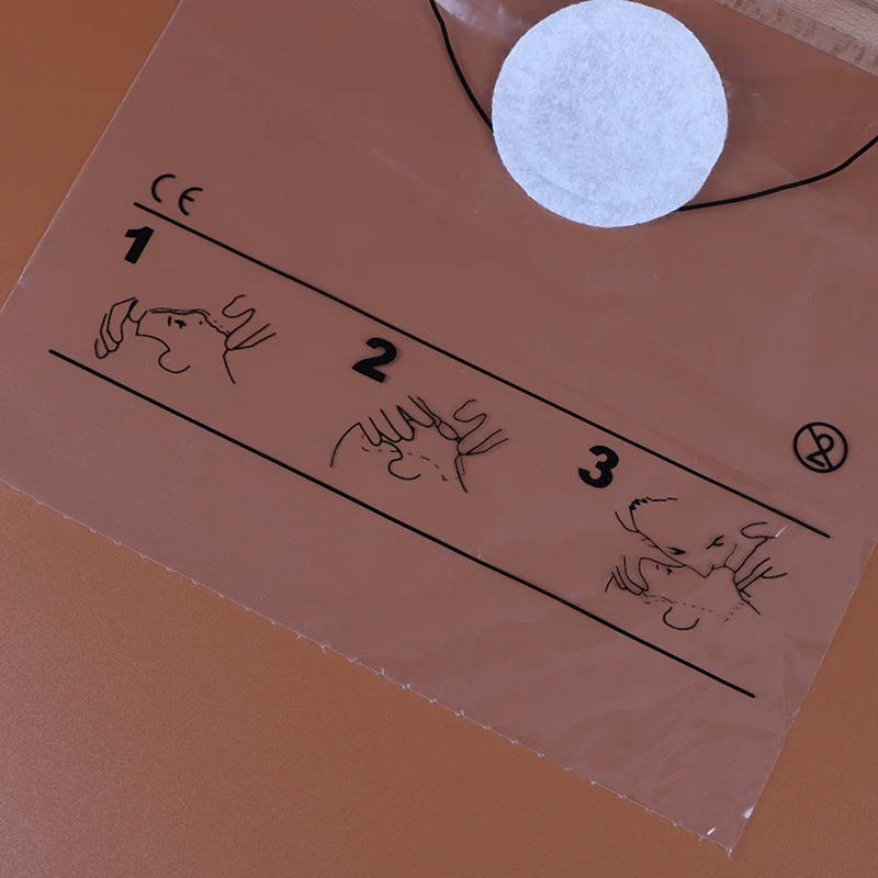 1 Roll (36pcs) Disposable Transparent CPR Face Shield with Imprinted CPR Instructions for Emergency Resuscitation
