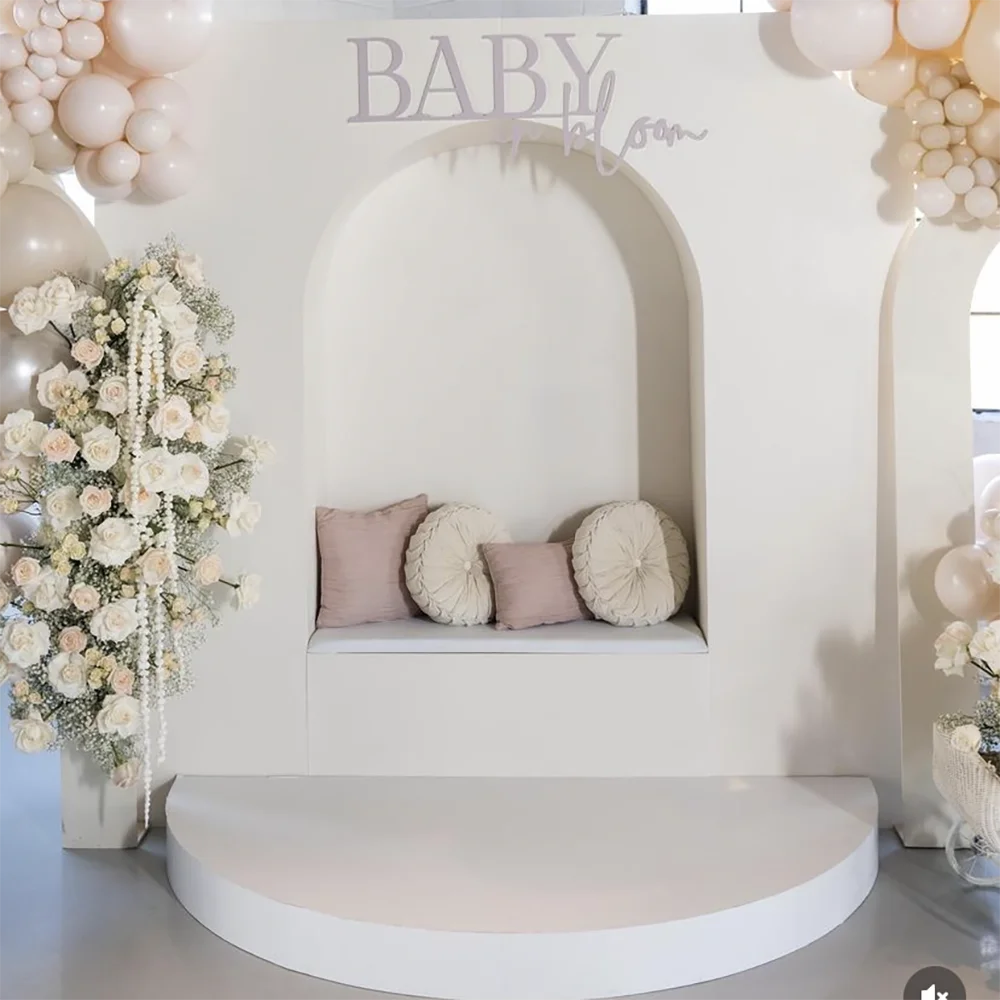 Hot Selling baby backdrop Party Stage Decoration shelf backdrop For Event Used