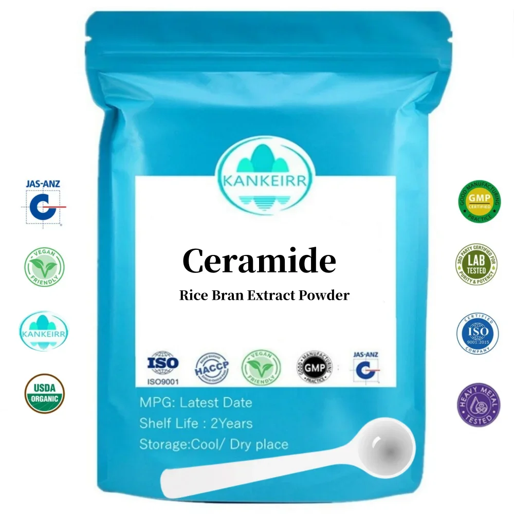 50g-1000g Polvere di ceramide al 99% Polvere di ceramide sbiancante per la pelle, cerette, mantiene la barriera cutanea, idratare, antietà, rimozione delle rughe