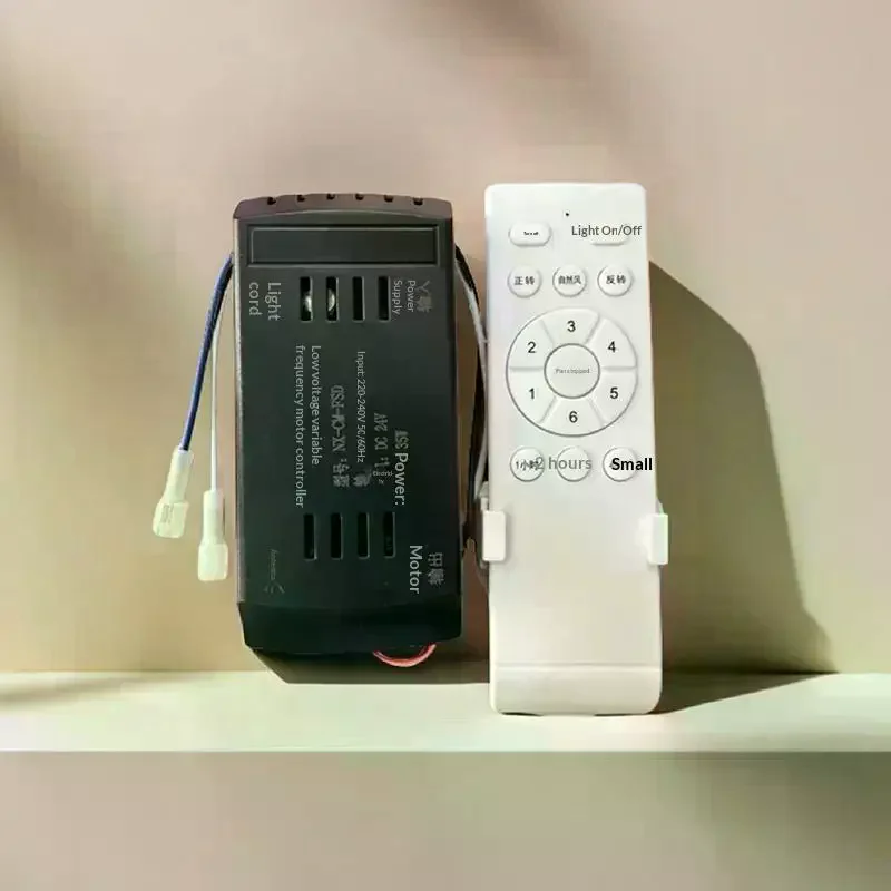 1Set Remote Control With Receiver 6 Speed + Timing Low Voltage Frequency Conversion Ceiling Fan Remote Control Receiver