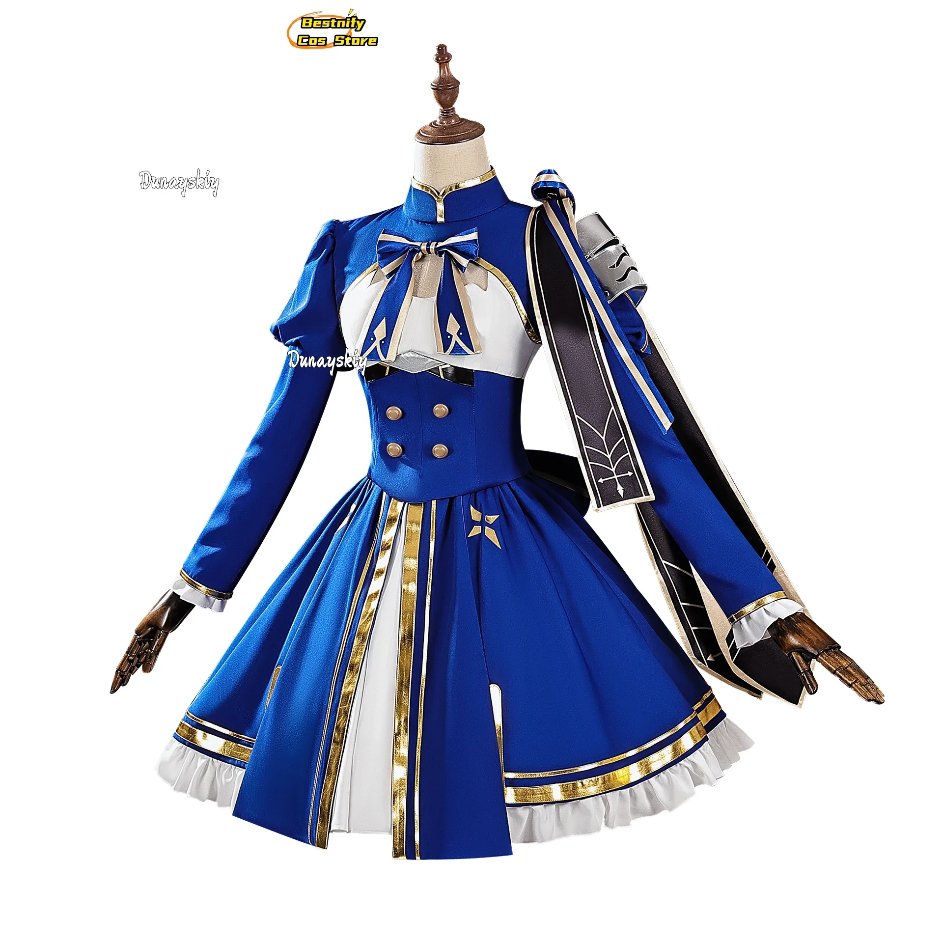 أزياء كوسبلاي جيم صابر هونكاي: أزياء ستار ريل التأثيرية فساتين المحكمة العتيقة في القرون الوسطى فساتين صابر للعب الأدوار شعر مستعار دعامة الأحذية مناسبة لـ Wo #6