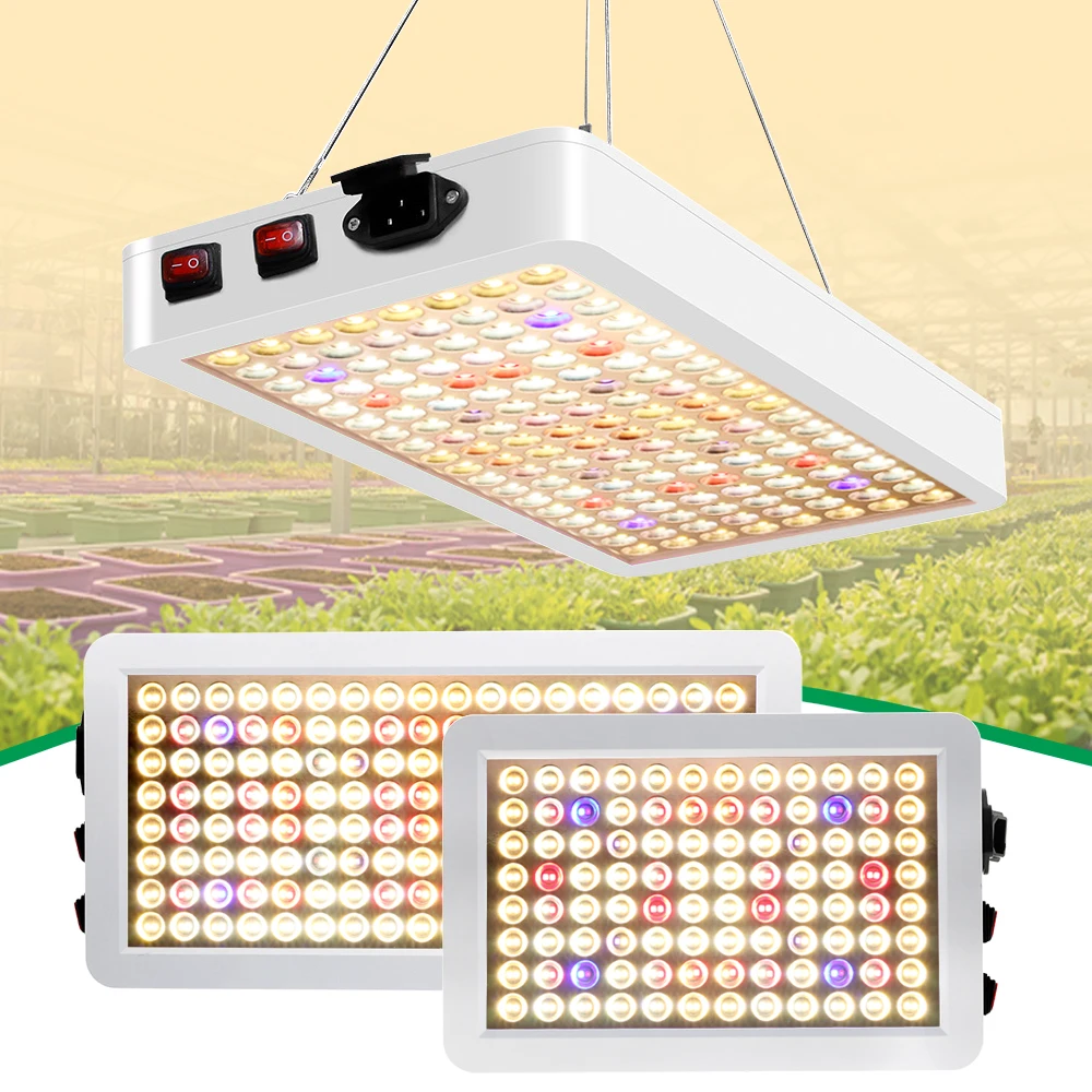 Luz LED de espectro completo para cultivo, AC100-277V de alto brillo, SMD2835, interruptor doble, floración vegetal, 3000K, 5000K, para crecimiento de varias plantas