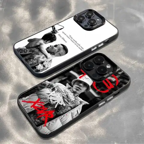 S-Sfera E-Ebbasta Rapper Phone Case For iPhone17,16,15,14,13,12,11,Mini,Pro,MAX,plus,Black Matte Shockproof Cover