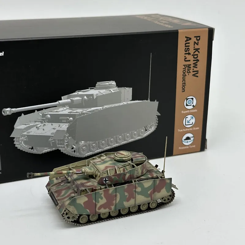 

NEW 1/72 German Tank Pz.Kpfw.IV Ausf.J Mid-production 63243 Finished Product For Figure Military Collection In Stock