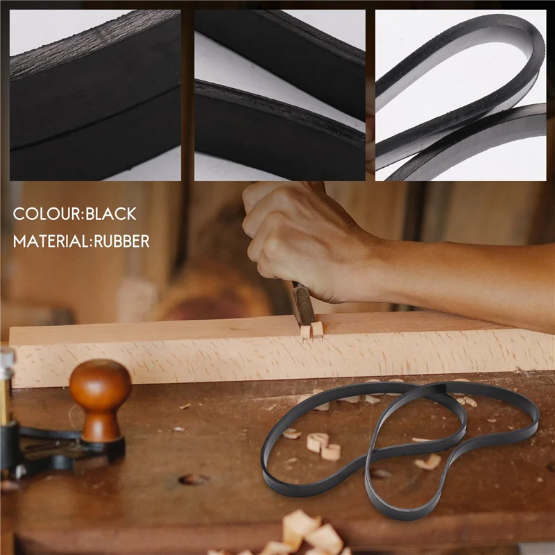 2 Pieces Band Saw Rubber Tire Band Woodworking Spare Parts For Band Saw Scroll Wheel-BEAU