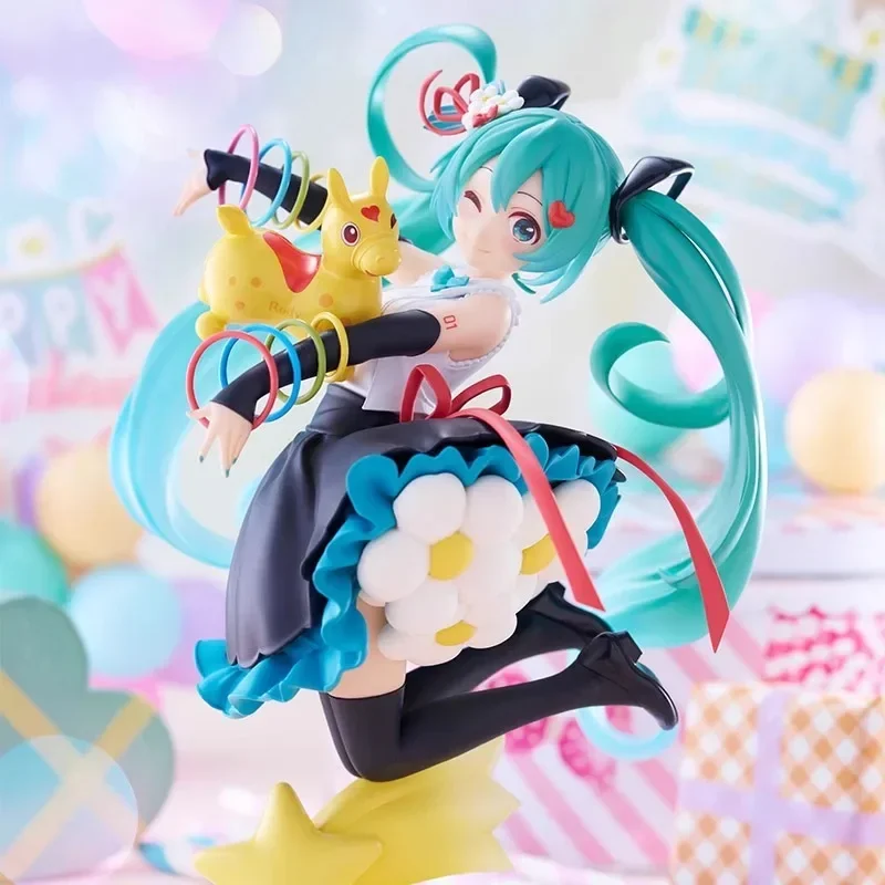 TAITO FURYU Original Anime Figure Hatsune Miku The Artist Bunny Girl Action Figure Toys for Kids Gift Collectible Model Dolls