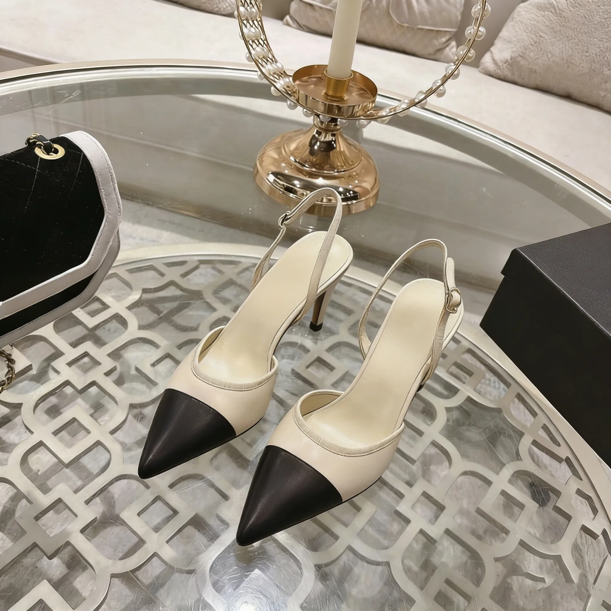 

High-Quality Fashion Business Women's High Heels Shoes Stylish Comfortable Ladies' Stilettos for Professional Settings -5