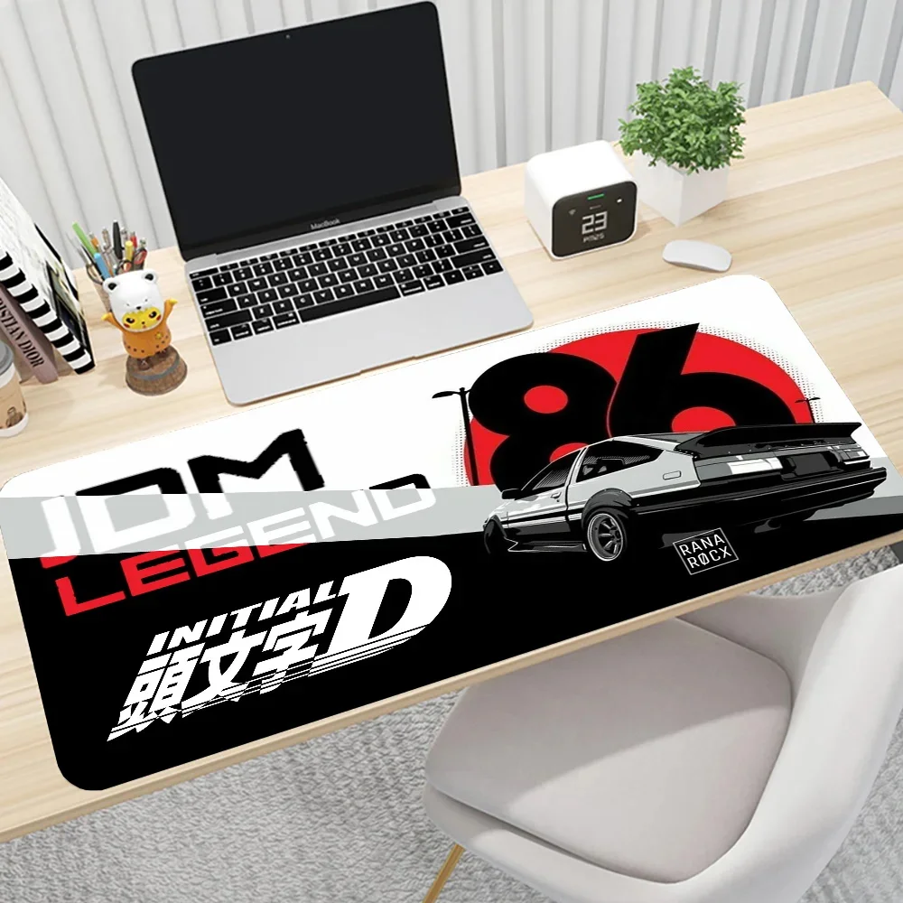 Anime Initial D AE86 Tail Light Mousepad Lock Edge Keyboard Mat Rubber Desk Mat Large Size Pad for Game LOL CS GO Genshin Impact