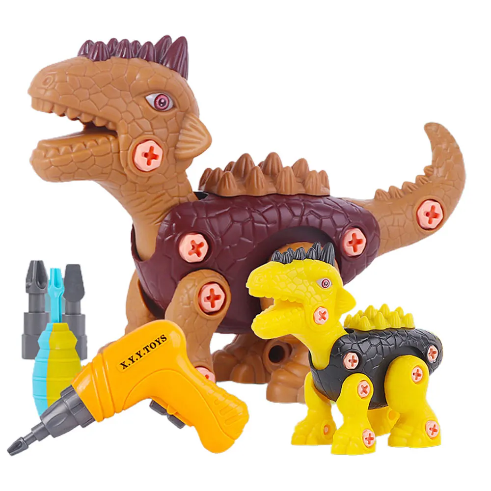 Disassembly Assembly Dinosaur Toy Set Screw Nut Combination Assembling Dinosaur Model Educational Toy For Children Kids Gift