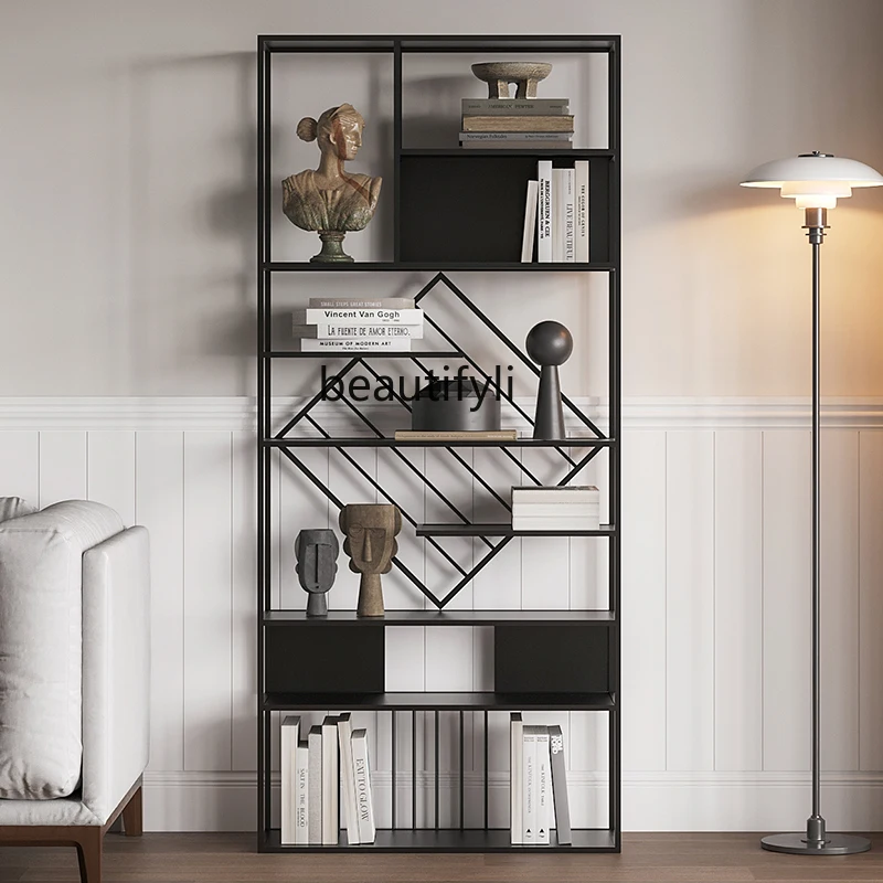 

Wrought iron Bogu rack Display rack Display rack Living room Office partition Bookshelf Floor