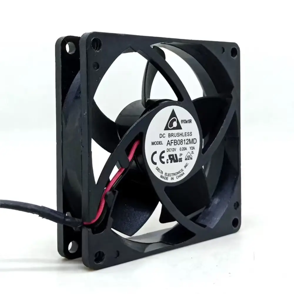 80mm Fan for Delta AFB0812MD 80mm, 12V Cooling Fan with Dual Ball Bearings for Incubators, Mosquito Lamps, and Electronics