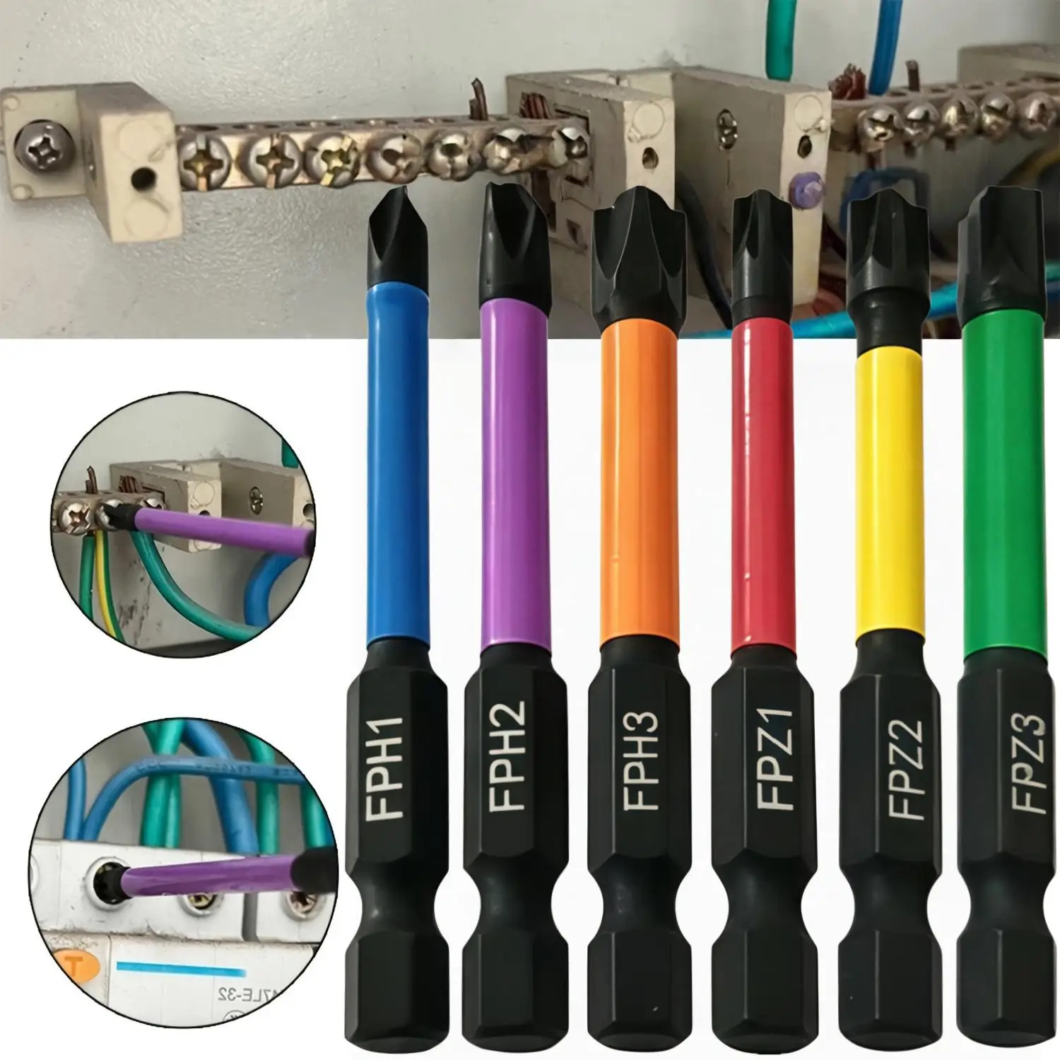 7pcs Professional Screwdriver Bits Pack Including Extension Rod Magnetic Bit Holder Household DIY Repair Hand Tool Kit