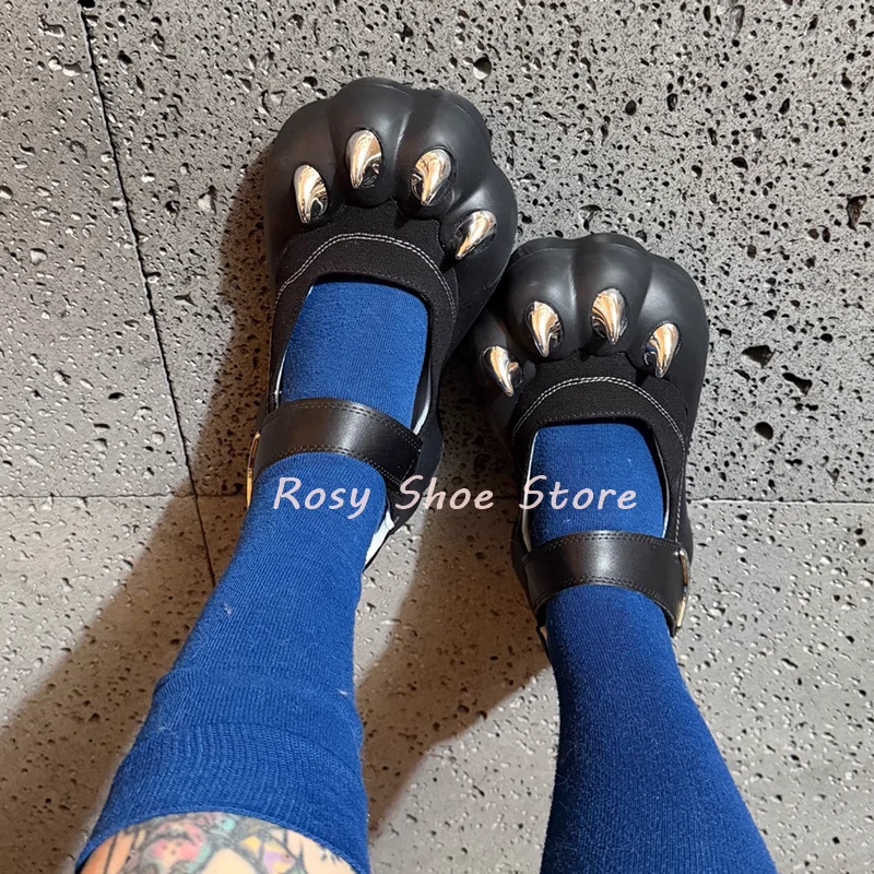 

Pale Yellow Wool Velvet Flat Ballet Shoes Fashion Butterfly Knot Decor Round Toe Adjustable Buckle Soft Cotton Shoes Winter Warm