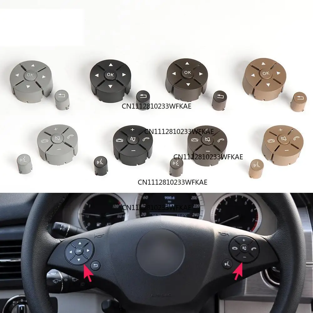 Suitable for Mercedes W204 W212 steering wheel switch control button, suitable for Mercedes-Benz C/E/GLK class 2048210351