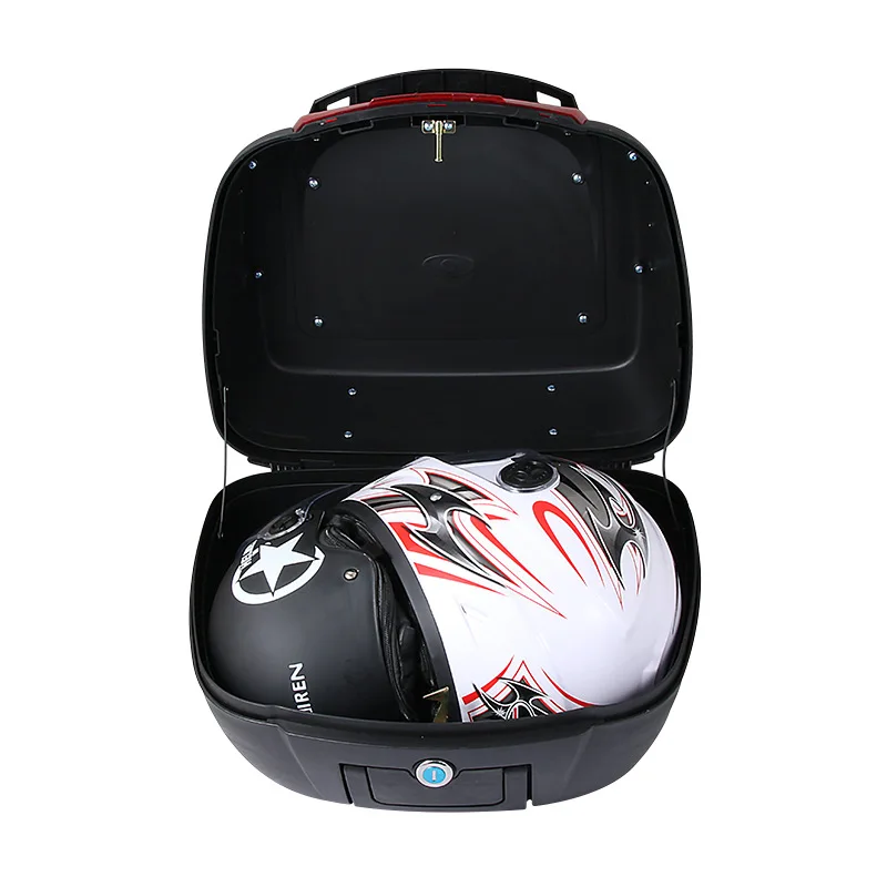 Motorcycle Trunk, Electric Vehicle Universal Thickened Waterproof Anti-fall Storage Reflective Trunk Moto Accessories Toolbox