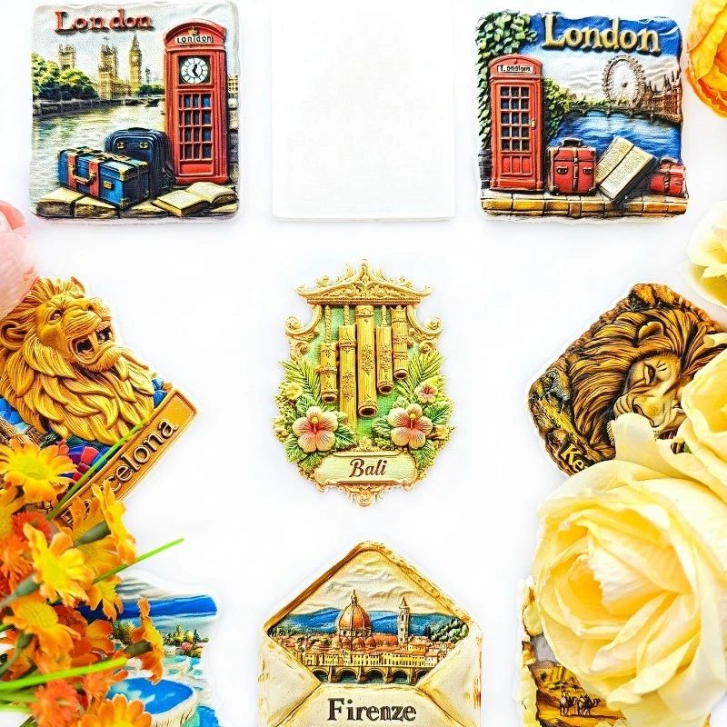 Bali Wind Chime Fridge Magnet - 3D Indonesian Souvenir Temple Bell & Frangipani Decor Unique Island Gift