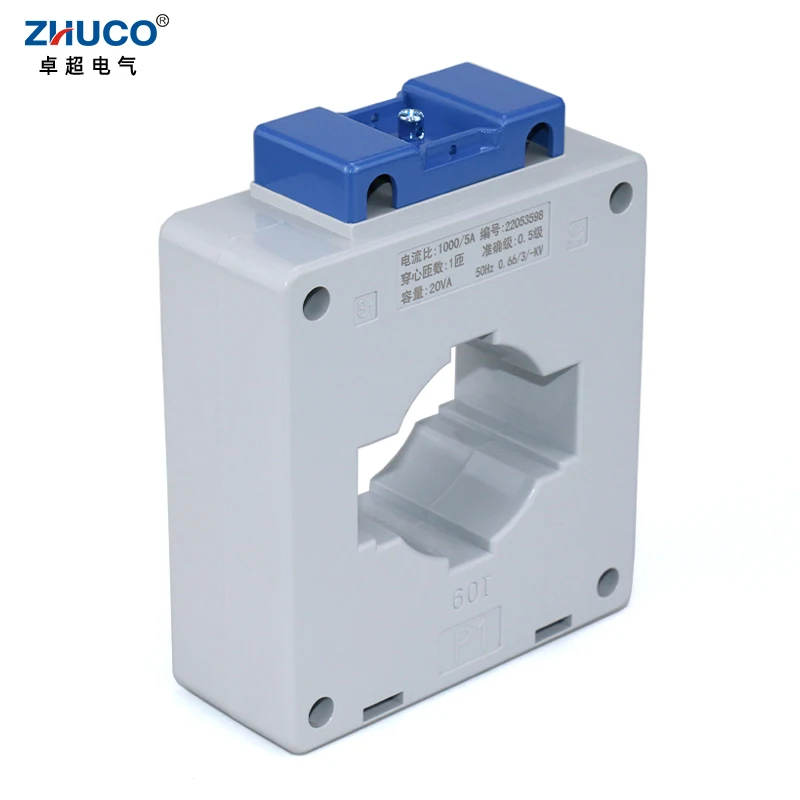 BH(LMK)-0.66-60-CT 62*21mm Hole Size 0.5Grade Current Ratio1000/5A 20VA Current 0.66KV 50Hz Transformer Mutual 1T Conductor