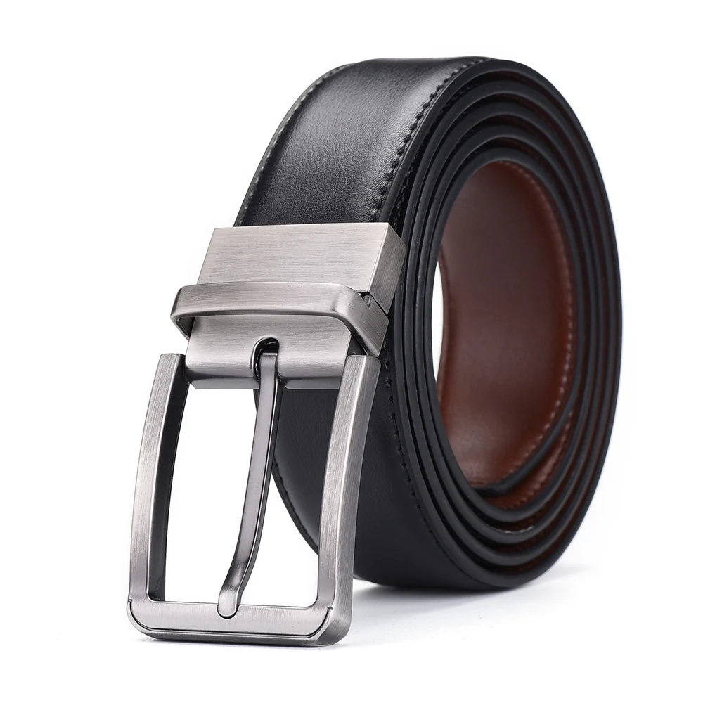 

Men's Genuine Leather Belt Male Youth Belt Student Genuine Leather Korean Version Simple Young Trendy Men's Needle Buckle Belt