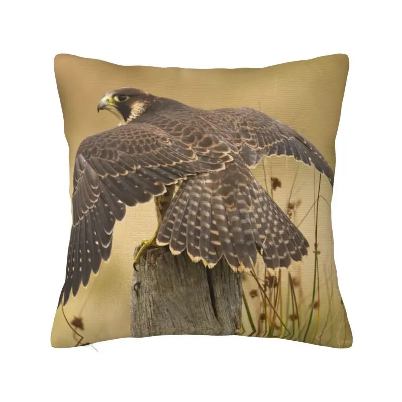 Peregrine Falcon Animal Bird Modern Throw Pillow Covers Living Room Decoration Chair Cushion Cover Pillowcase