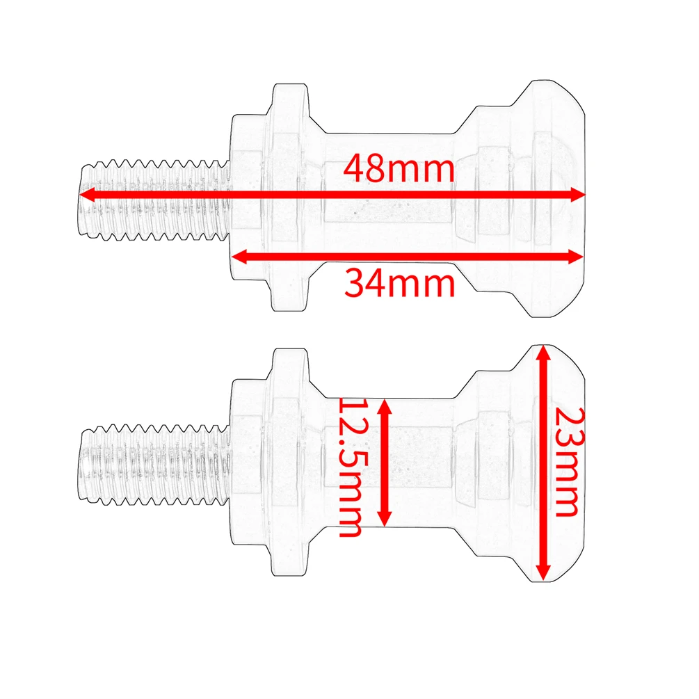 Z900RS Z650RS Spools Slider Stand Screws For Kawasaki Z900RS 2018-2024 Rear Screw Bolt Swingarm Spools Slider Paddock Bobbins