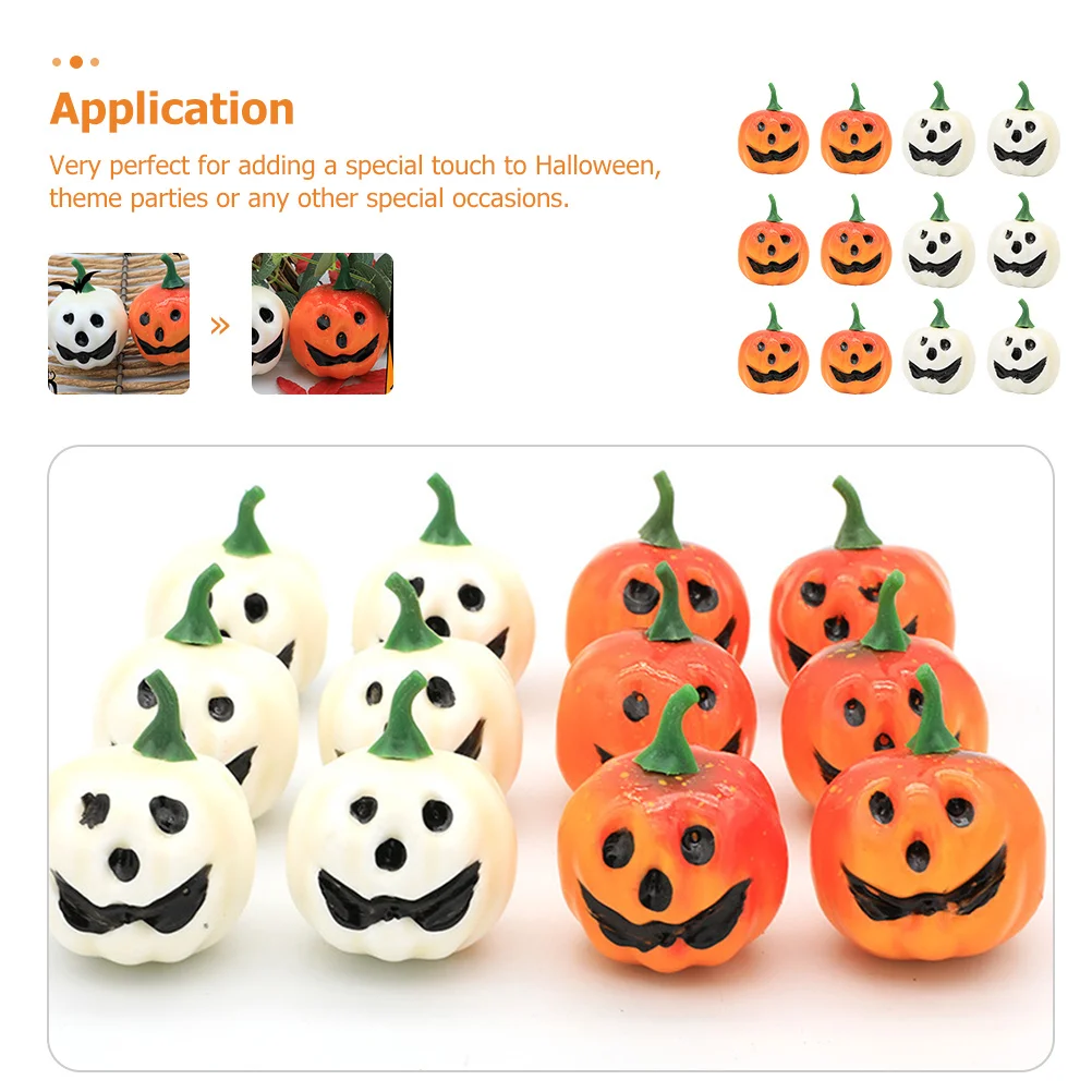 

12Pcs Mini Pumpkin Halloween Decor Foams Material Small Pumpkins Artificial Ornaments Party Decoration