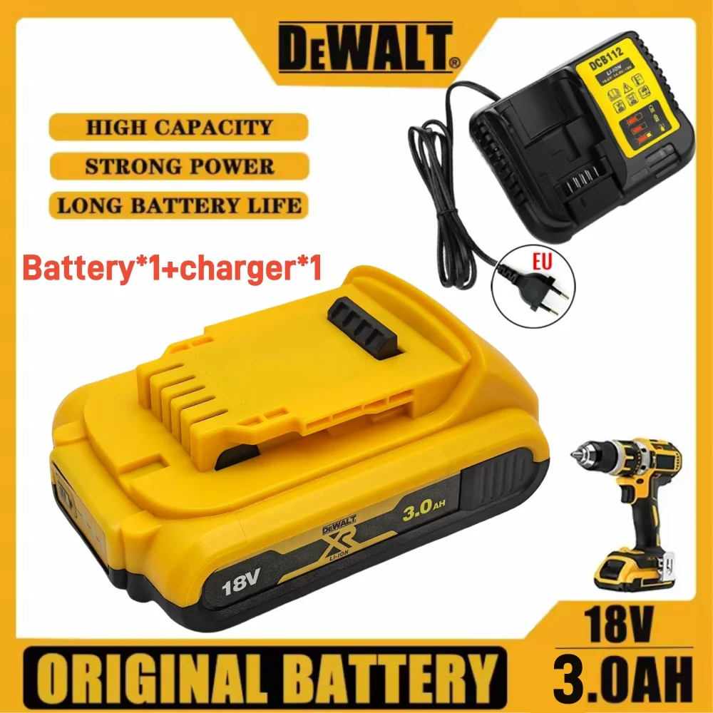 DEWALT 18V 3.0Ah Rechargeable Battery Compatible with DCB200 DCB201 DCB206 Tool Replacement 18V 3AH 20V image 3