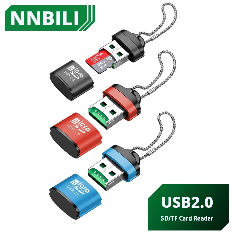 USB Micro SD/TF Card Reader USB 2.0 Mini Mobile Phone Memory Card Reader High Speed USB Adapter For Laptop Accessories