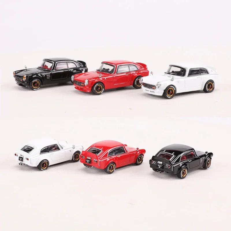 

LF MODEL 1:64 Honda S800 Die-Cast Alloy Model Car Collection Black White Red Collector