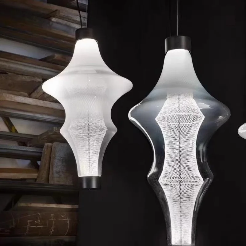 

New Italian glass chandelier elegant style designer restaurant bar clothing store window creative chandelier Home Pendant light