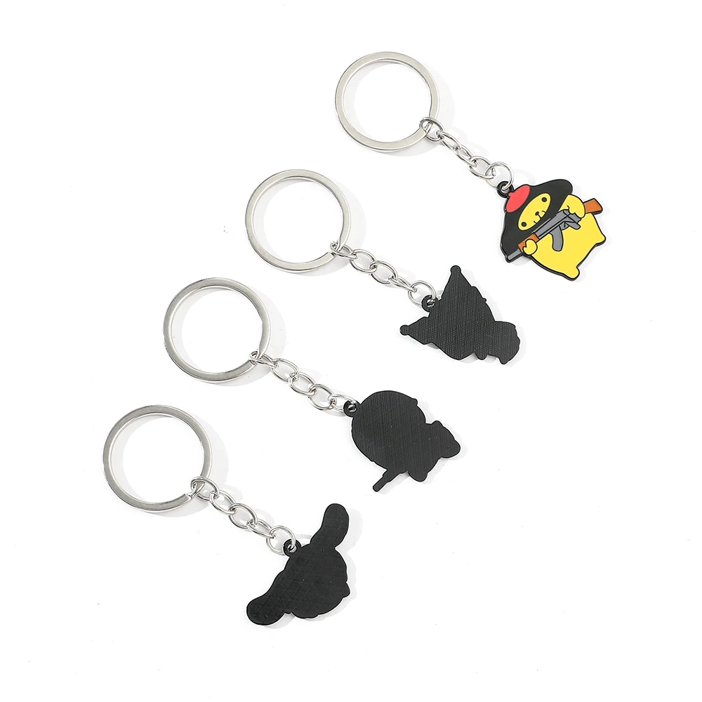 Sanrio Series Keychain Creative Funny Keychain Super Cute Gangster Keychain Fashionable Cartoon Keychain Pendant Gift