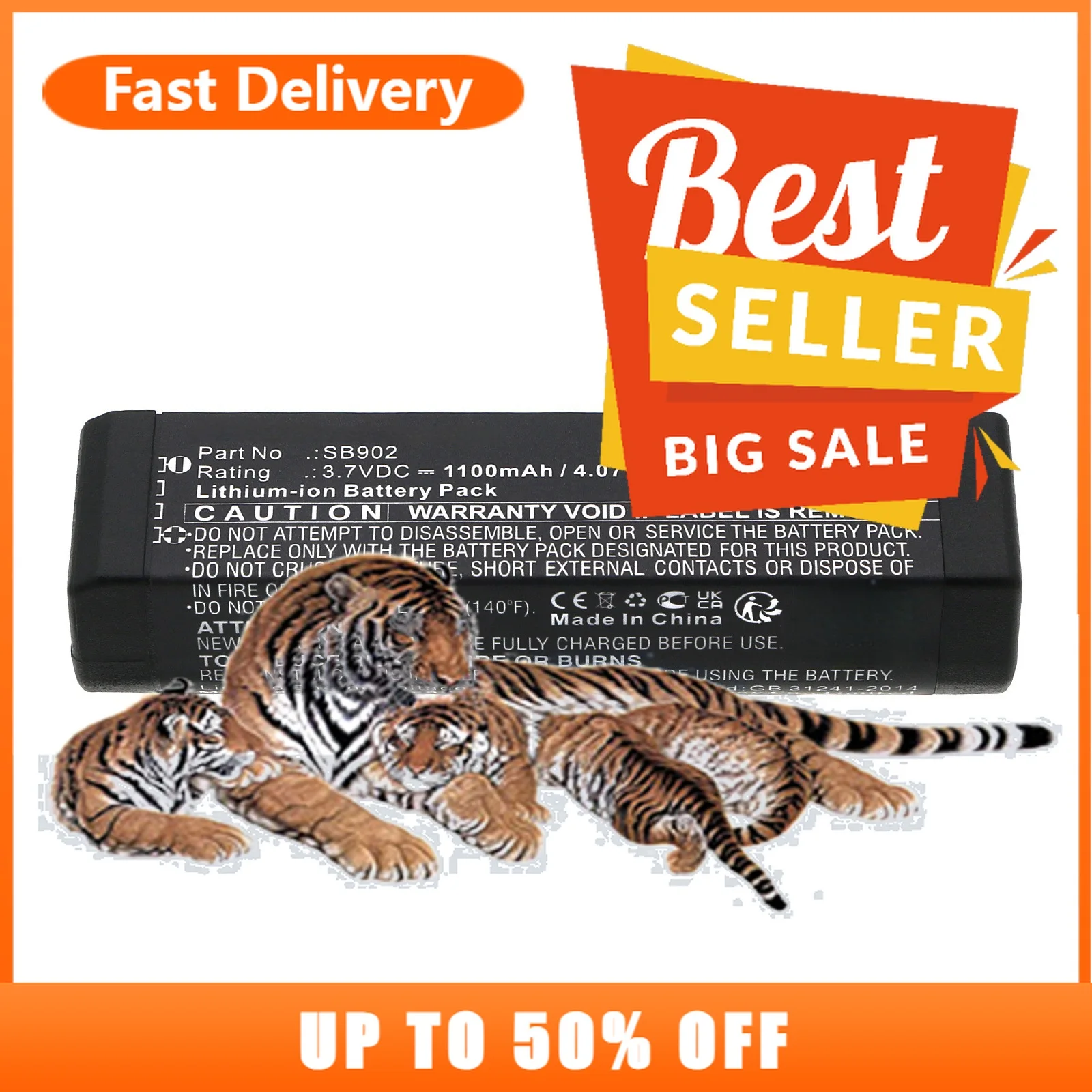 【توصيل سريع】بطارية SB902 SB902A بقدرة 1100 مللي أمبير في الساعة لأنظمة SHURE GLX-D اللاسلكية الرقمية GLXD1 GLXD2 GLXD14 #1