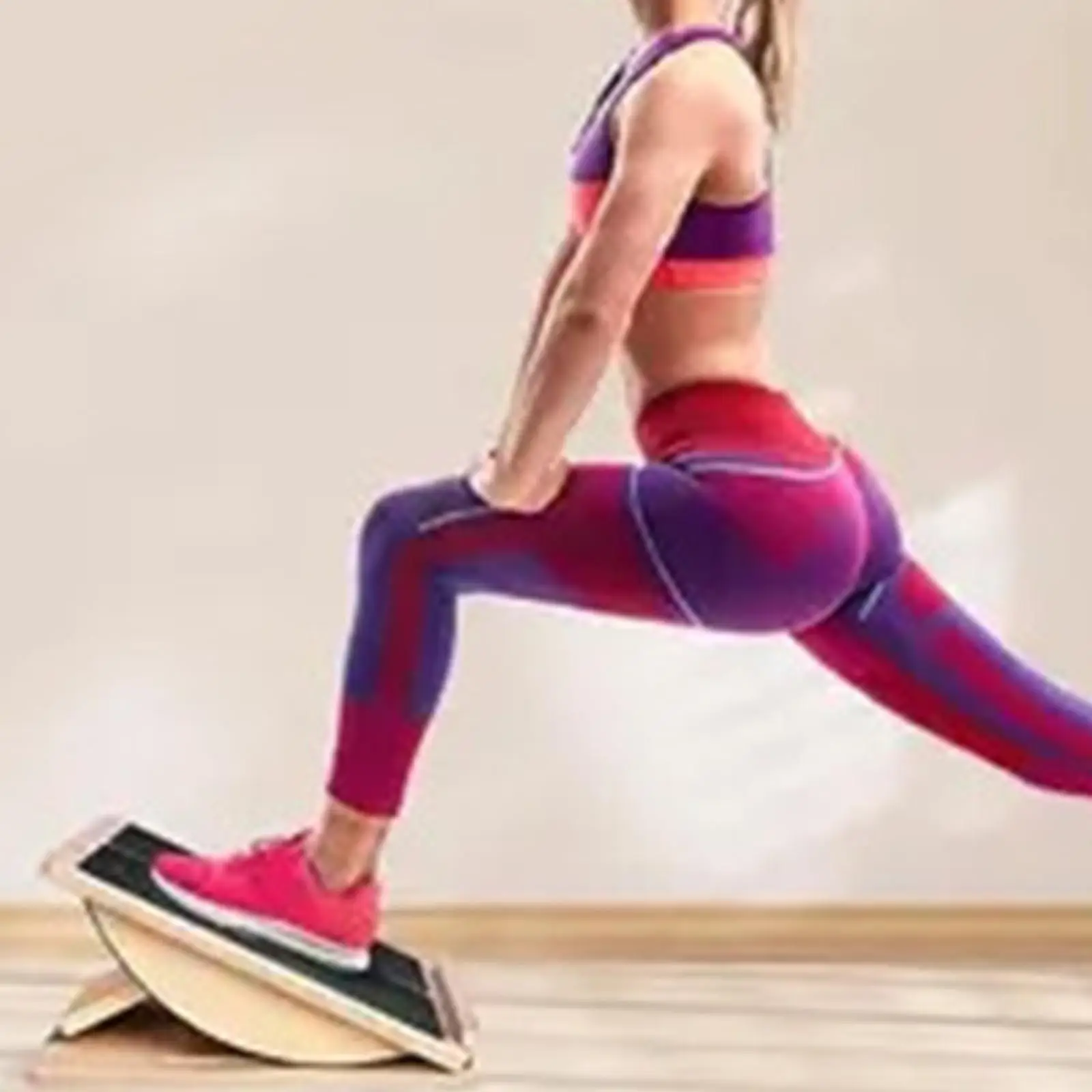 

Slant Board Calf Stretcher Portable Balance Board for Sports Squats Exercise