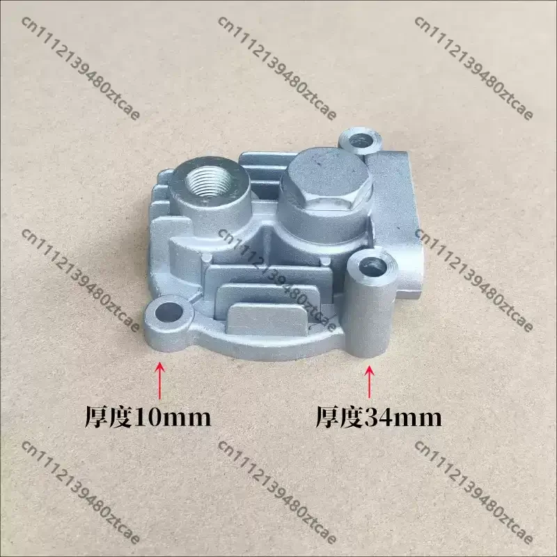 English: Air Compressor Cylinder Head Compatible With 4100F LR4105 4108 6105 Diesel Engine Air Pump
