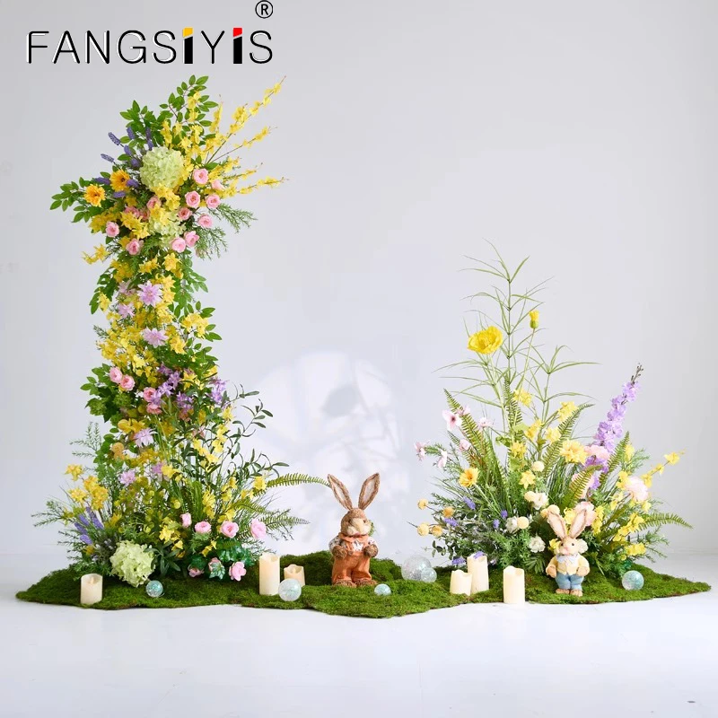 luxur-yellow-flowers-green-plant-leaves-moss-flower-arrangement-decor-wedding-background-frame-aisle-floor-flowers-row-decor