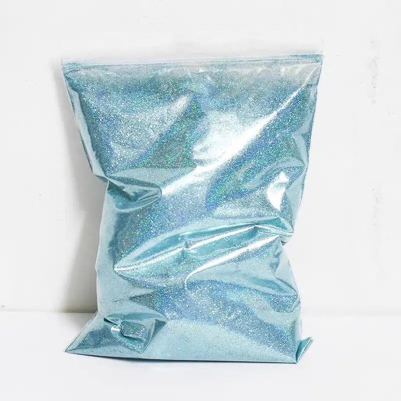 50g di grado cosmetico extra fine olografico poliestere glitter polvere viso trucco per unghie forniture promozionali per feste fai da te
