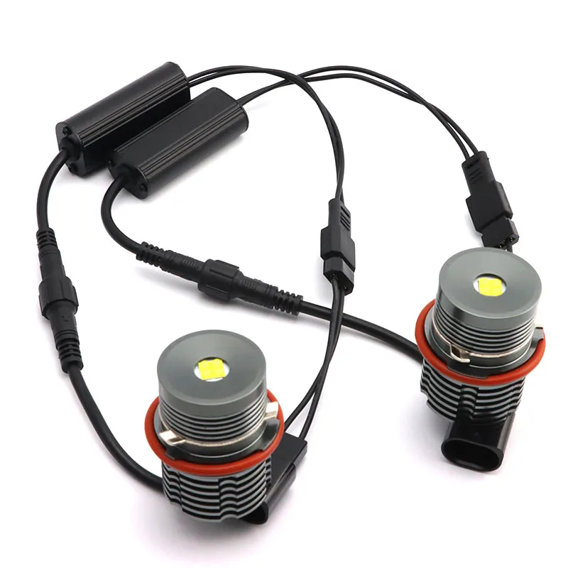 60w branco led anjo olhos halo luzes marcador lâmpada para bmw série 5 e60 e61 pré-lci 520i 523i 525i 528i 530i 535i 540i 545i 04-07