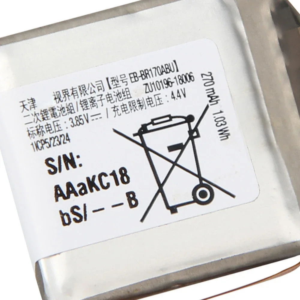 EB-BR800ABU EB-BR810ABU EB-BR170ABU For Samsung Gear S4 SM-R800 SM-R805 46mm SM-R810 R815 42mm 472mAh Replacement Battery
