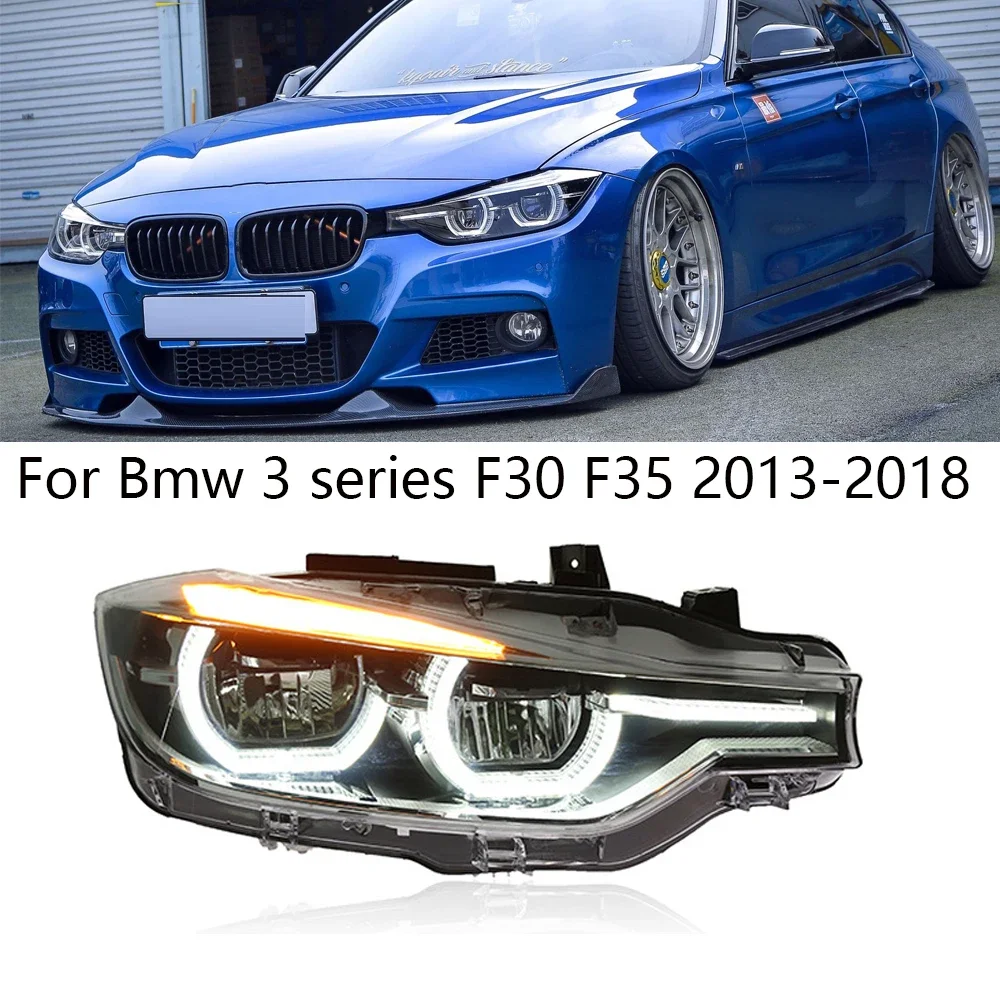 

Car Lights For F30 F31 F35 F80 2012-2019 BMW 3 Series LED Dynamic Headlights DRL Angel Eye Design Projector Lens Accessories