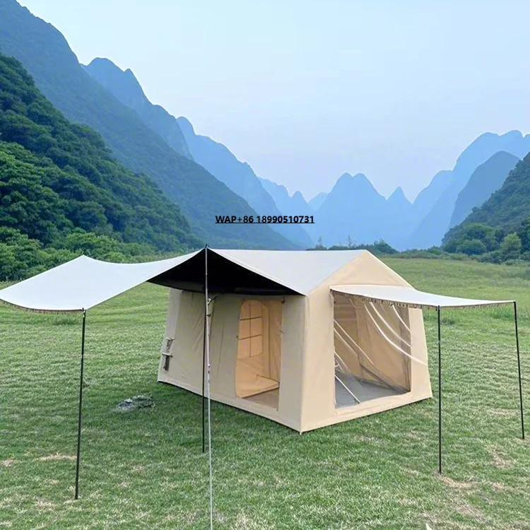 

Portable Automatic Inflatable Tent with Canopy Waterproof UV Resistant Camping and Overnight Outdoor Use