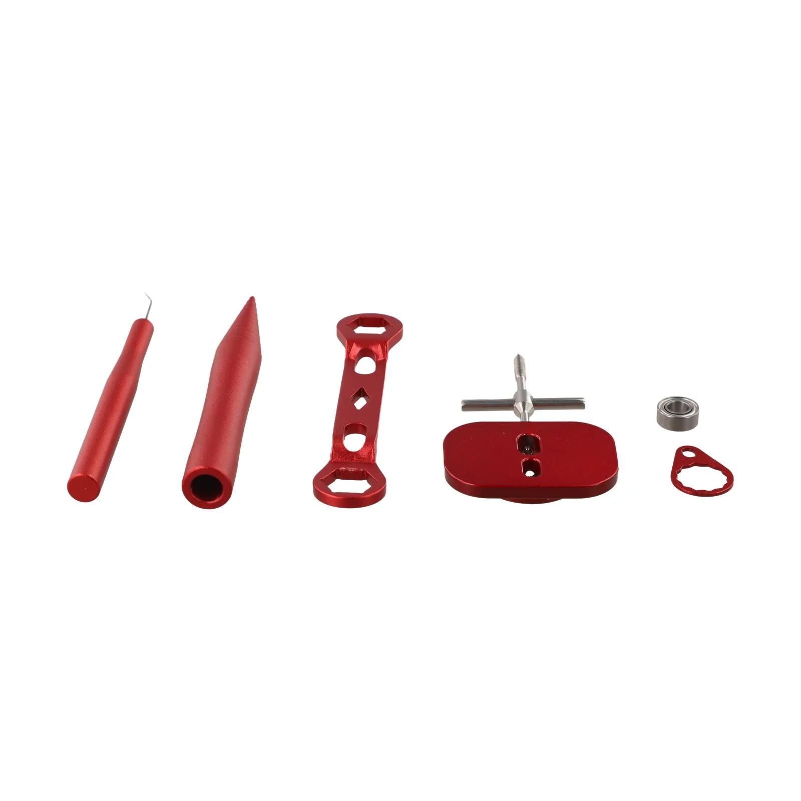 

Fishing Reel Repair Tool Set with Aluminum Alloy Bearing Pin Remover and Metal Nut Wrench Featuring Sinking Nut Design