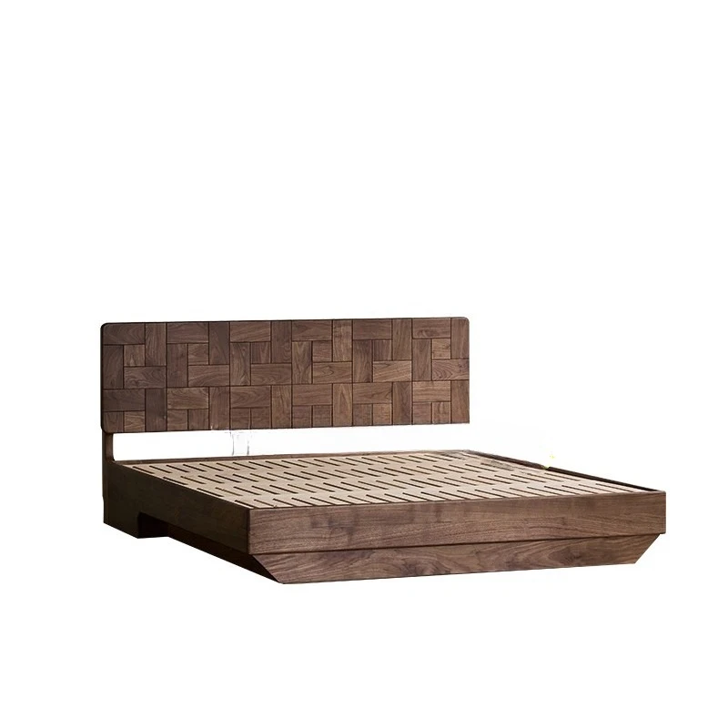 

North American black walnut all solid wood storage box high box air pressure bed cherry wood simple modern small apartment