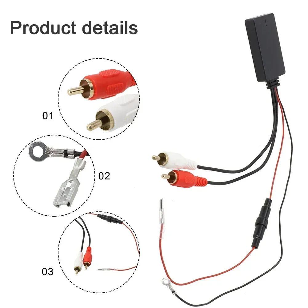 Car SUV Radio Stereo Audio Cable Adapter 2RCA Connector Music AUX 10m Vehicle AM/FM Radio Aerial Extension Auto FM Wiring Cable