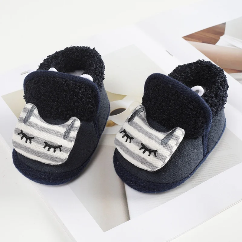 Bambini scarpe da bambino ragazzo ragazza stivaletti inverno caldo cartone animato animale bambino Prewalkers cotone morbido antiscivolo neonato