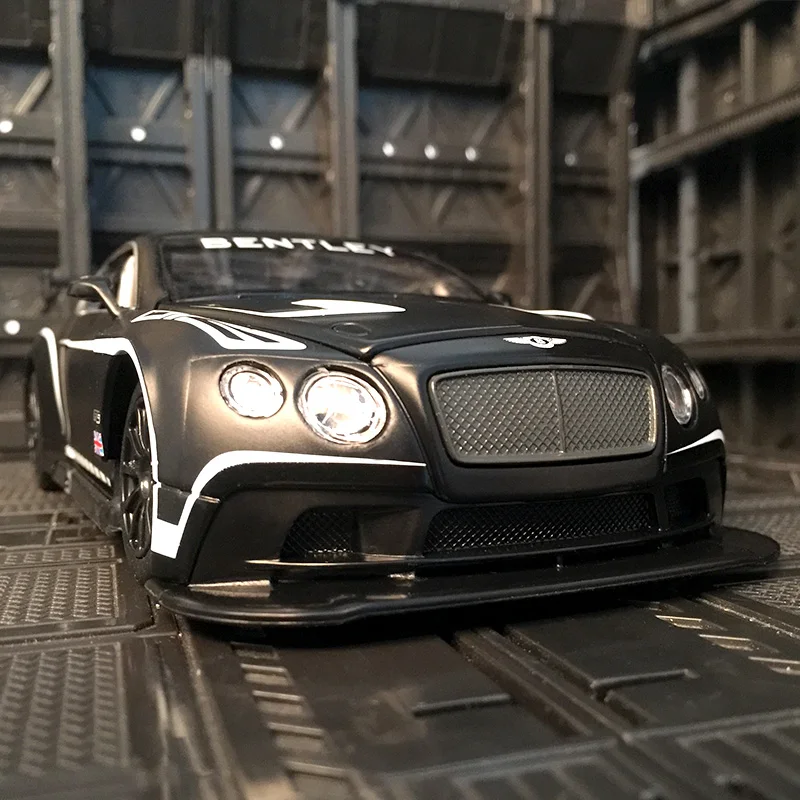 1/24 Schaal Bentley Continentale Gt3 #7 Race Speelgoed Automodel Legering Diecast Pull Back Simulatie Speelgoed Voor Kinderen Souvenirs Geschenken