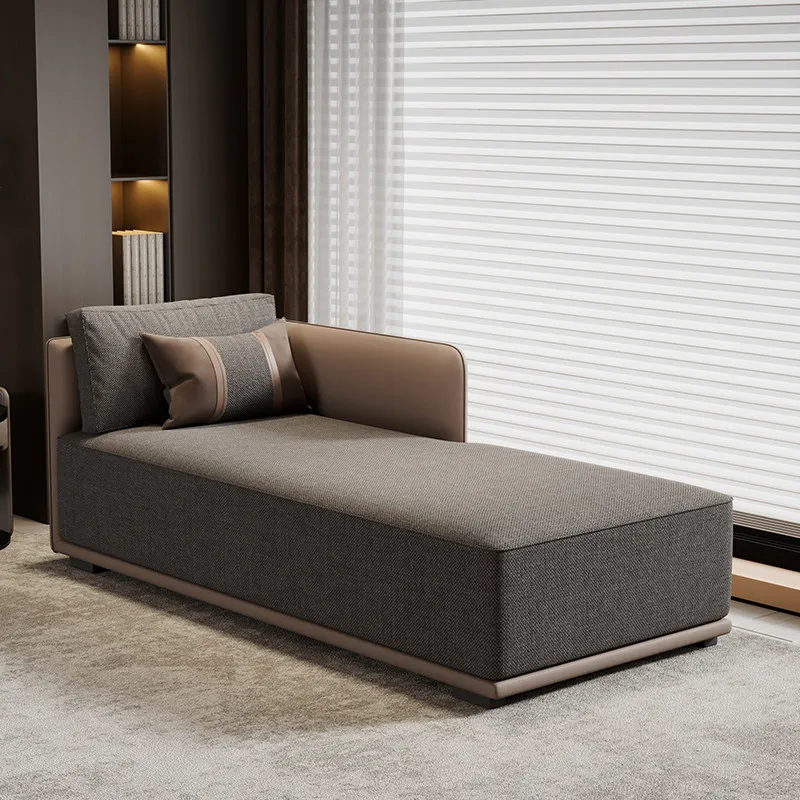 high and short feet, sofa bed cotton and linen cat scratching skin, premium chaise longue hotel living room bedroom