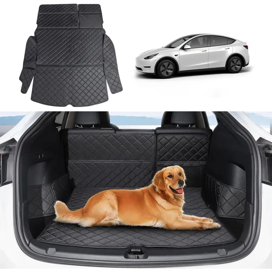 

for Tesla Model Y Trunk Mats Cargo Liner Waterproof Dog Car Seat Covers Protector AllWeather Rear Floor Mat for Tesla Model Y Ac