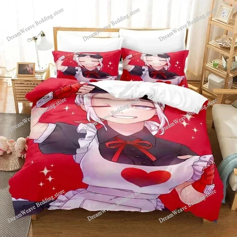 

3D Printed Anime Helltaker Bedding Set Boys Girls Twin Queen Size Duvet Cover Pillowcase Bed Kids Adult Home Textileextile