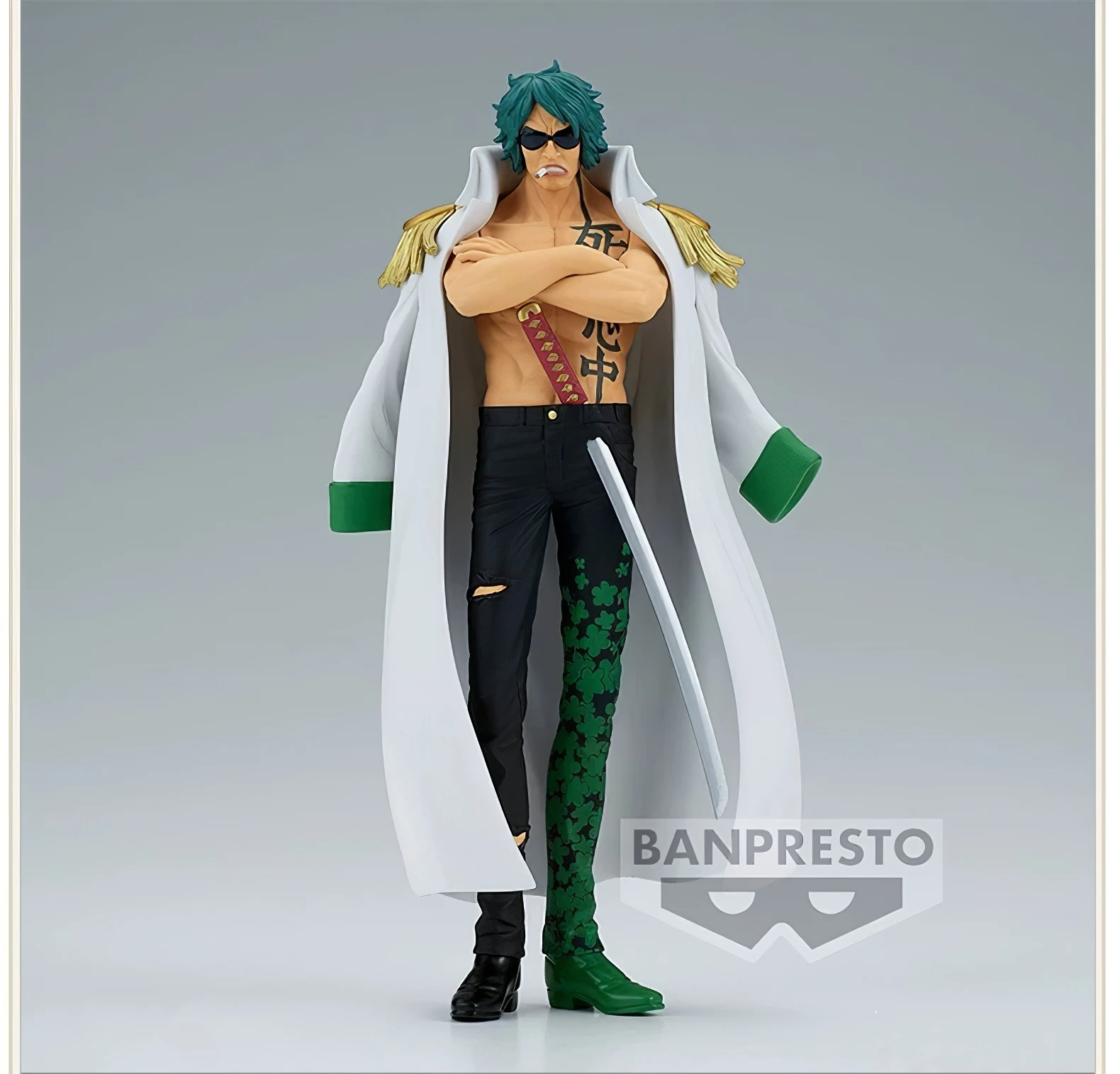 Bandai Original Banpresto Japan Anime One Piece DXF Aramaki Green Bull 17CM Action Figure PVC Collectible Model Toys in Stock