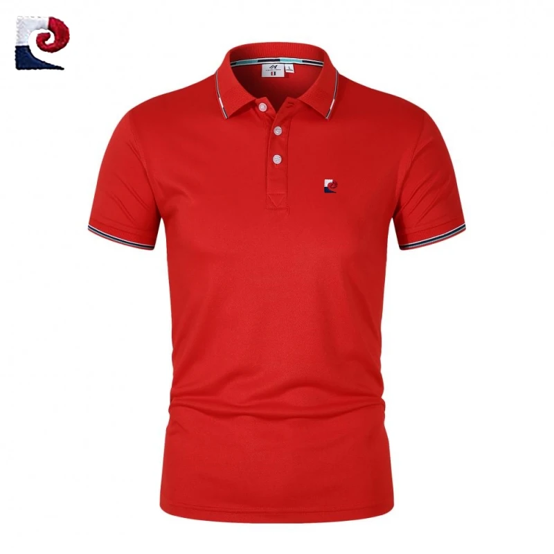 

New summer high-quality ice silk short sleeved polo shirt for men, fashionable, casual, breathable, cool and silky T-shirt top