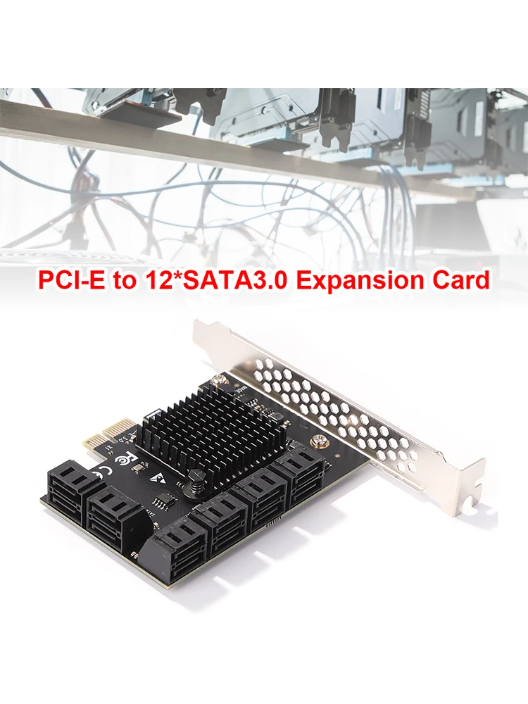 

SA3112J PCIE Adapter 12 Port 6Gbps PCI-Express X1 to SATA 3.0 Controller Cards